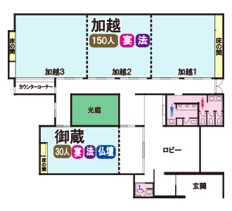 砺中館内案内図